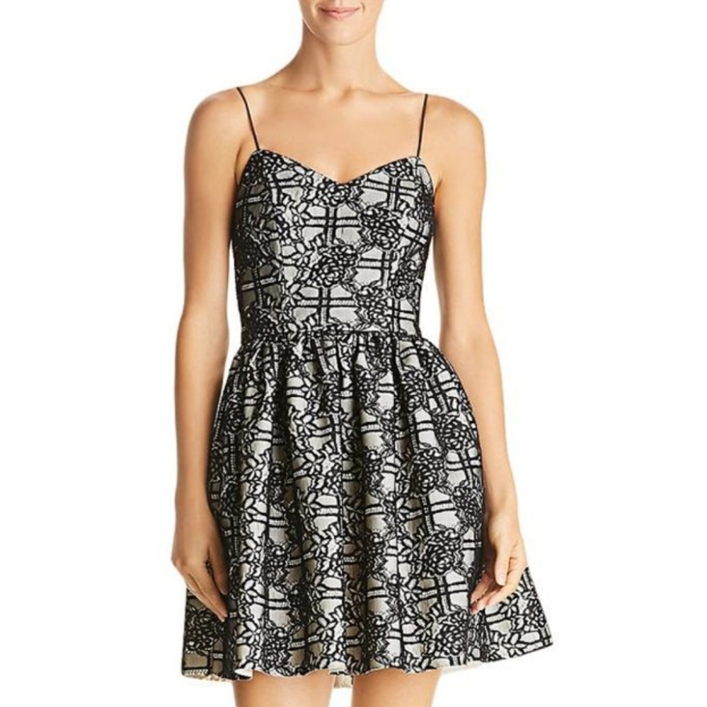 NEW AQUA Lace White Black Prom Graduation Wedding Party dress